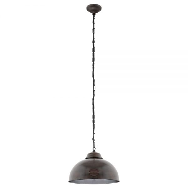 Iluminat Vintage Pendul 1Xe27  D370 Rostfarben 'Westbury Eglo 49632