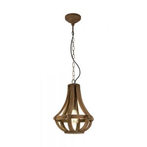 Pendul vintage EGLO KINROSS 49724 - E27 1X60W D310mm - Maro