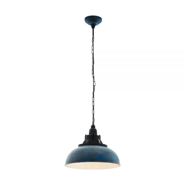 Iluminat Vintage Hl-1 D415 Blau-Antik-Schwarz 'Grantham 1 Eglo 49753