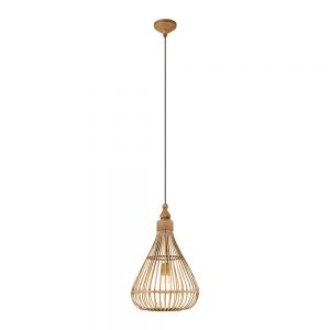 Pendul vintage EGLO AMSFIELD 49772 - E27 1X60W D350mm - Maro