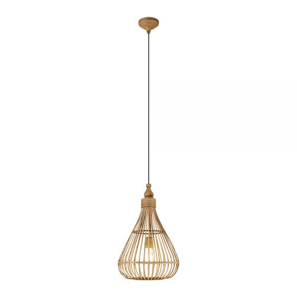 Pendul vintage EGLO AMSFIELD 49772 - E27 1X60W D350mm - Maro