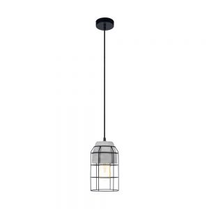Iluminat Vintage Hl-1 D140 Schwarz-Beton 'Consett' Eglo 49783