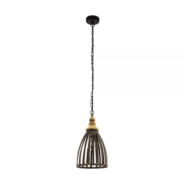 Pendul vintage EGLO OLDCASTLE 49786 - E27 1X60W D255mm - Auriu - Argintiu