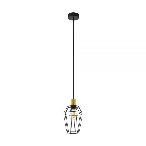 Iluminat Vintage Hl-1 D155 Schwarz-Bruniert 'Denham' Eglo 49791