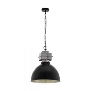 Iluminat Vintage Hl-1 E27 Schwarz-Grau-Alu 'Rockingham' Eglo 49869
