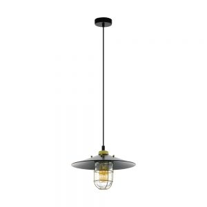 Iluminat Vintage Hl-1 E27 Schwarz-Gold 'Gleaston' Eglo 49929