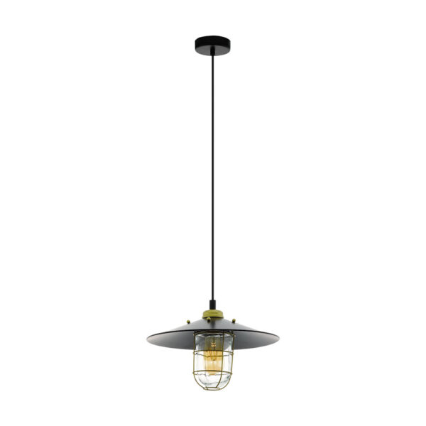 Iluminat Vintage Hl-1 E27 Schwarz-Gold 'Gleaston' Eglo 49929