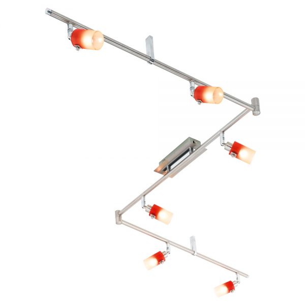 Iluminat Sina Ls-6 G9 Nickel-M-Chrom Orange-Rot Wega ( Eglo 50063