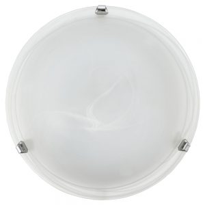 Plafoniera EGLO SALOME 7184 - E27 2X60W D400mm - Sticla alabastru - Crom