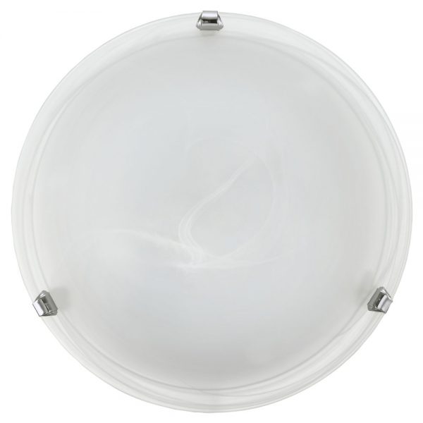 Plafoniera EGLO SALOME 7184 - E27 2X60W D400mm - Sticla alabastru - Crom