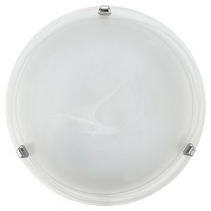 Plafoniera EGLO SALOME 7186 - E27 1X60W D300mm - Sticla alabastru - Crom