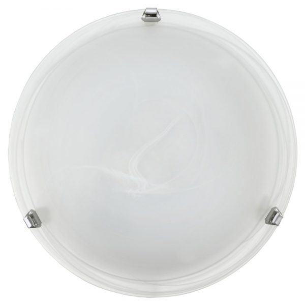 Plafoniera EGLO SALOME 7186 - E27 1X60W D300mm - Sticla alabastru - Crom