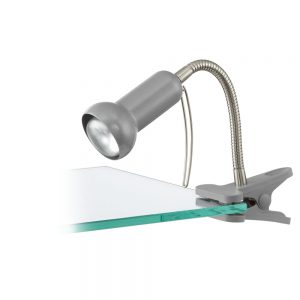 Veioza EGLO FABIO 81265 - E14 1X40W - Plastic - Otel - Argintiu