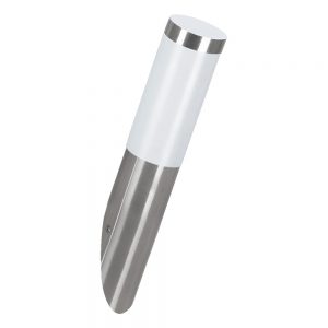 Aplica exterior EGLO HELSINKI 81753 - E27 1X12W IP44 D75mm - Inox - Alb