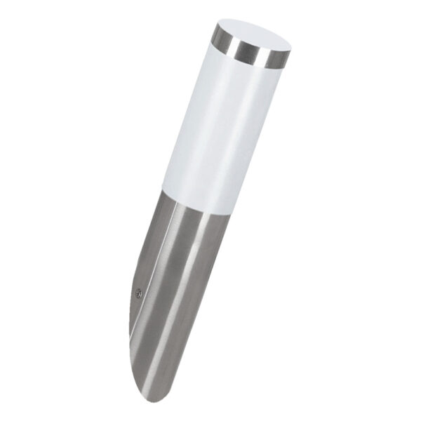 Aplica exterior EGLO HELSINKI 81753 - E27 1X12W IP44 D75mm - Inox - Alb