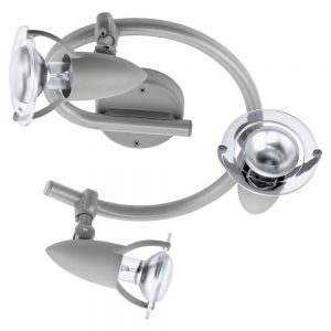 Spoturi iluminat Spirala 3X40 W E14 Argintiu 'Lydia' Eglo 82414
