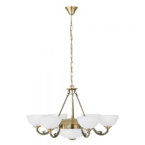 Candelabru EGLO SAVOY 82749 - E14;E27 6X40W;2X60W D740mm - Alb