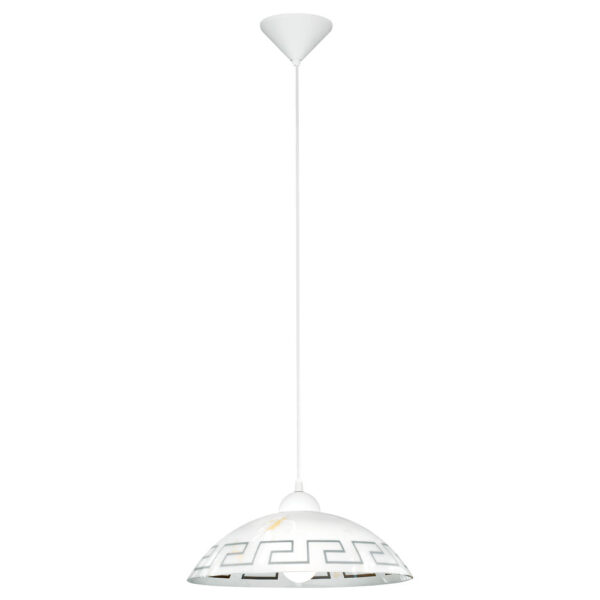 Pendul EGLO VETRO 82786 - E27 1X60W D350mm - Maro - Alb