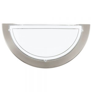 Aplica EGLO PLANET 1 83163 - E27 1X60W - Sticla lacuita - Nichel Mat