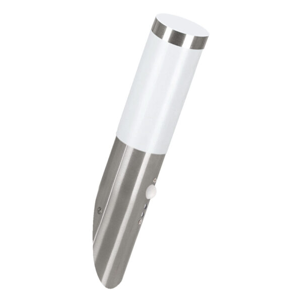 Aplica exterior EGLO HELSINKI 83278 - E27 1X12W IP44 D75mm - Inox - Alb