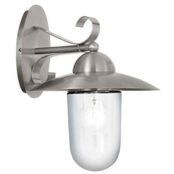 Corpuri de iluminat exterior Aplica Exterior 1 Bec  E27  Ip44  Inox ' Eglo 83588