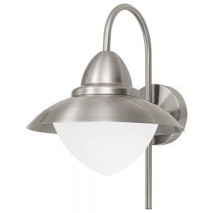 Aplica exterior EGLO SIDNEY 83966 - E27 1X60W IP44 D270mm - Sticla opal mat - Inox