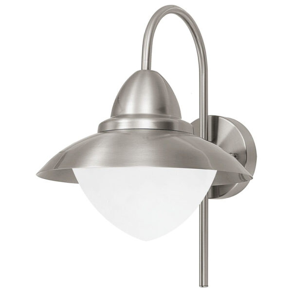 Aplica exterior EGLO SIDNEY 83966 - E27 1X60W IP44 D270mm - Sticla opal mat - Inox