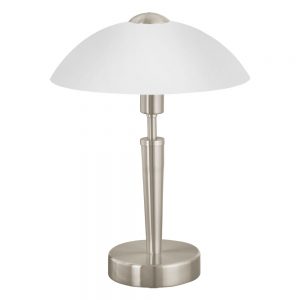 Veioza EGLO SOLO 1 85104 - E14 1X40W D260mm - Sticla satinata - Nichel Mat