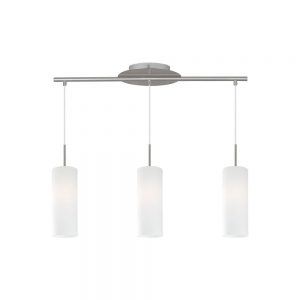 Lustra EGLO TROY 3 85978 - E27 3X40W - Sticla satinata - Nichel Mat