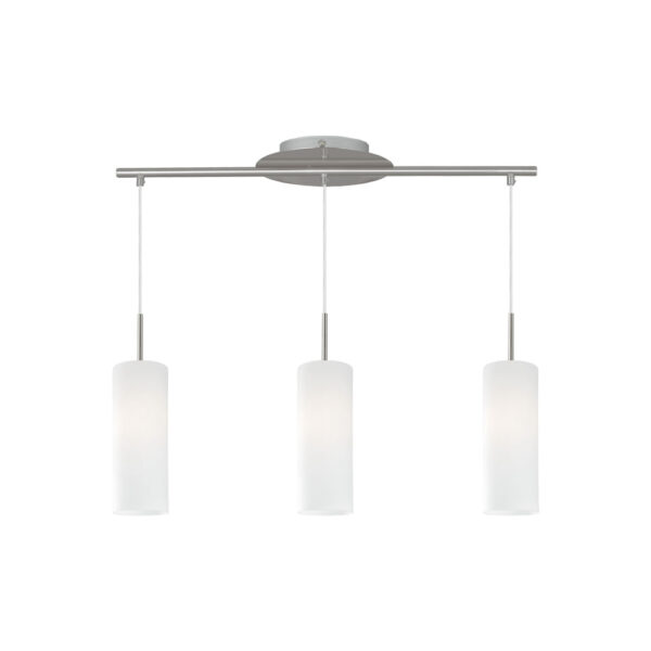 Lustra EGLO TROY 3 85978 - E27 3X40W - Sticla satinata - Nichel Mat