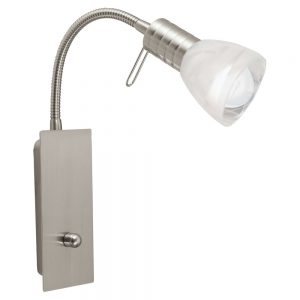 Spoturi iluminat Aplica 1 Bec E14  Nichel Mat 'Prince 1' Eglo 86428