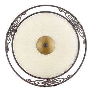Plafoniera EGLO MESTRE 86711 - E27 1X60W D330mm - Sticla - Auriu - Maro Antichizat