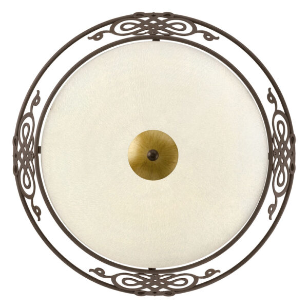 Plafoniera EGLO MESTRE 86712 - E27 2X60W D395mm - Sticla - Auriu - Maro Antichizat