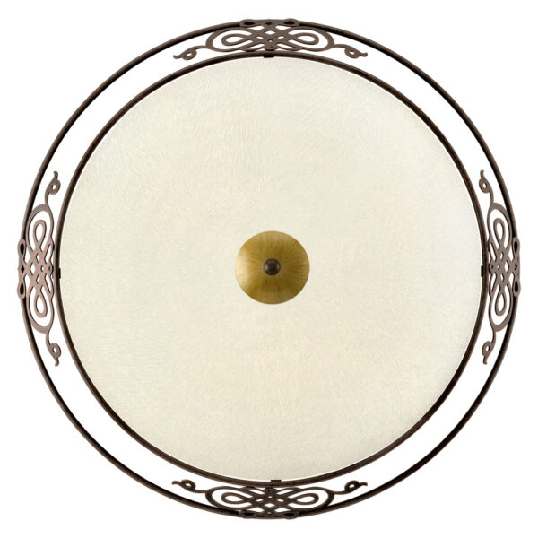 Plafoniera EGLO MESTRE 86713 - E27 3X60W D475mm - Sticla - Maro Antichizat - Auriu