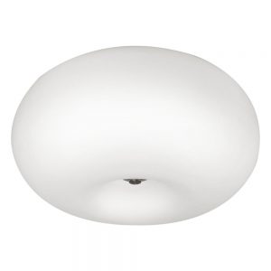 Plafoniera EGLO OPTICA 86812 - E27 2X60W D350mm - Sticla opal mat - Nichel Mat