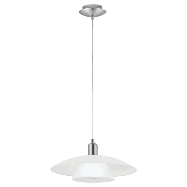 Pendul EGLO BRENDA 87052 - E27 1X60W D395mm - Alb