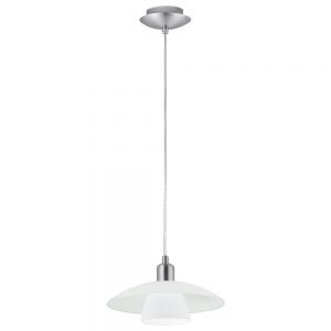 Corpuri de iluminat interior Pendul-Lustra 1Xe14 Nichel-Mat-Satin'Brenda' Eglo 87053