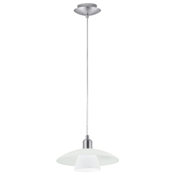 Corpuri de iluminat interior Pendul-Lustra 1Xe14 Nichel-Mat-Satin'Brenda' Eglo 87053