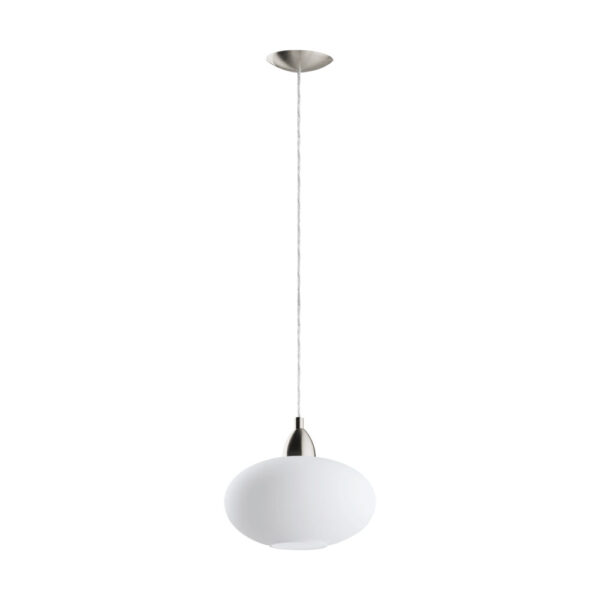 Corpuri de iluminat interior Pendul 1 Bec E27  Opal Mat-Nichel Mat 'B Eglo 87059