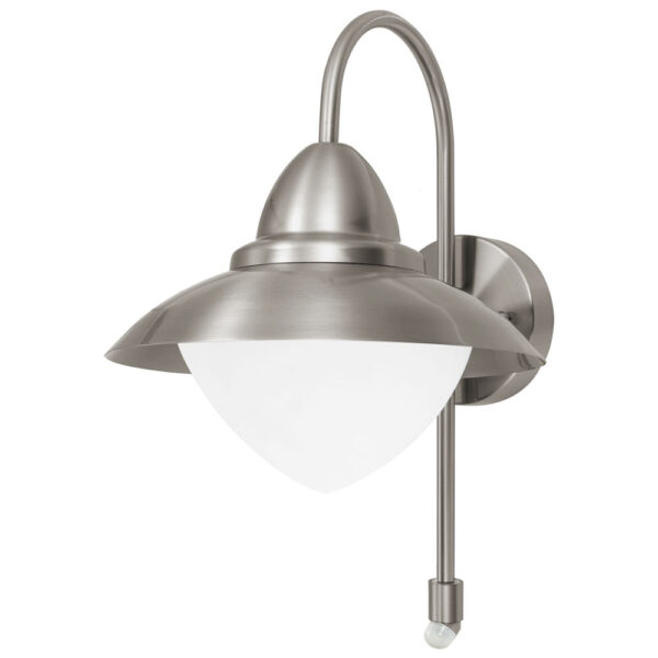 Aplica exterior EGLO SIDNEY 87105 - E27 1X60W IP44 D275mm - Sticla opal mat - Inox