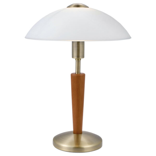 Veioza EGLO SOLO 1 87256 - E14 1X40W D260mm - Lemn - Nuc