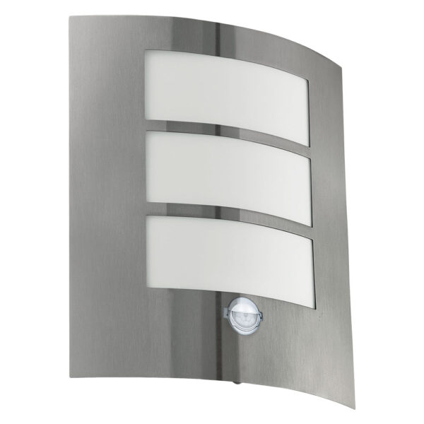 Aplica exterior EGLO CITY 88142 - E27 1X60W IP44 - Inox - Alb