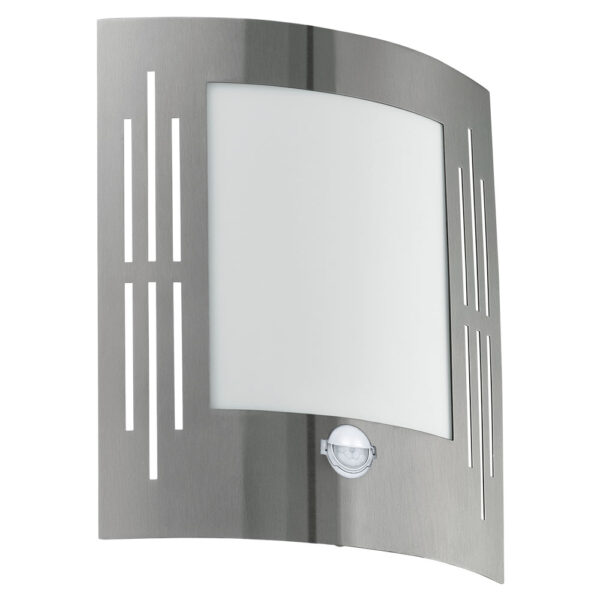 Aplica exterior EGLO CITY 88144 - E27 1X60W IP44 - Inox - Alb