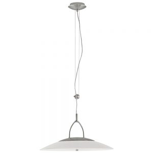 Corpuri de iluminat moderne Pendul 1X22W T5 Nichel-Mat- Satinat 'Kim Eglo 88189