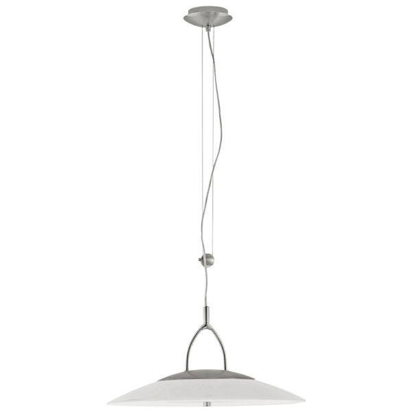 Corpuri de iluminat moderne Pendul 1X22W T5 Nichel-Mat- Satinat 'Kim Eglo 88189