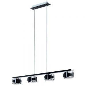 Corpuri de iluminat moderne Pendul-Lustra 4X40W Nich-Negru-Briliant'Catwalk' Eglo 88273