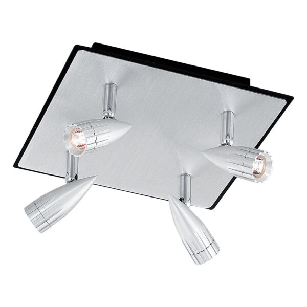 Iluminat Sina Spot-Aplica  4X20W G4 Argintiu-Negru 'Penform' Eglo 88351