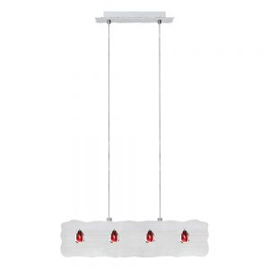 Corpuri de iluminat Lustra 4X40W G9 Nichel-Mat-Argintiu-Cris Eglo 88451