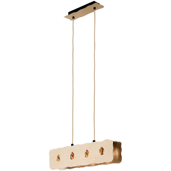 Corpuri de iluminat Lustra 4X40W G9 Antic-Brun-Auriu-Cristal Eglo 88454
