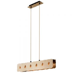 Corpuri de iluminat Lustra 6X40W G9 Antic-Brun-Auriu-Cristal Eglo 88455